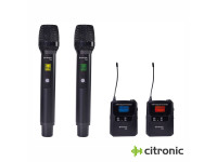 Central de Microfones UHF Profissional Sem Fios 4 Canais Central de Microfones UHF Profissional Sem Fios 4 Canais